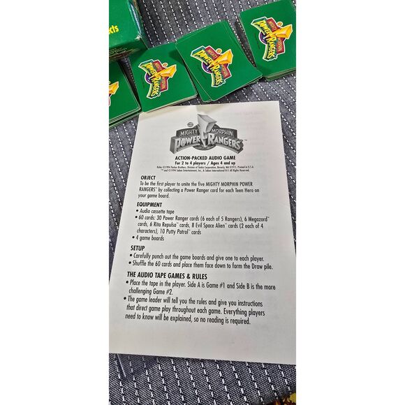 Parker Brothers Toys Vintage 1994 Mighty Morphin Power Rangers Action-Packed Aud - Picture 4 of 7